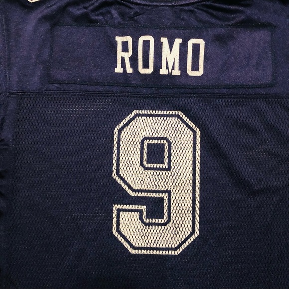 Tony Romo #9 Dallas Cowboys NFL Equipment Reebok Jersey Youth Size XL (18/20) - Picture 9 of 11